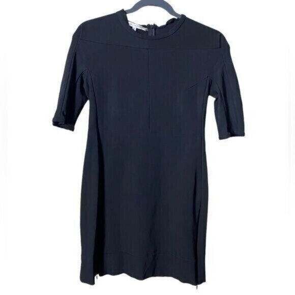 Diane Von Furstenberg Black Mini Dress Size 2 Bodycon Revenge Baddie Cocktail - Picture 1 of 9